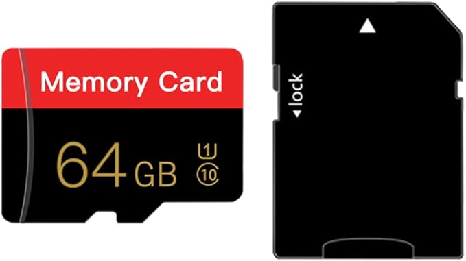 Micro Memory Card 64GB with Adapter, C10/UHS-I/A1 TransFlash Card, TF Card by Unknown