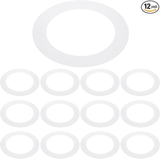 PATIKIL 6.3" ID 8.7" OD Plastic Trim Ring, Translucent Matte White by PATIKIL