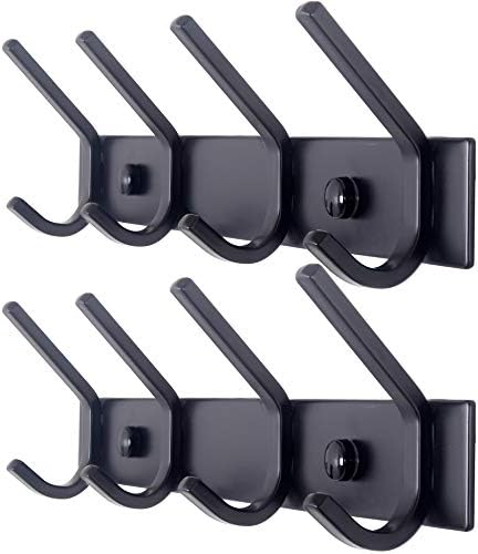 WEBI Coat Rack Wall Mounted, 4 Coat Hooks by WEBI