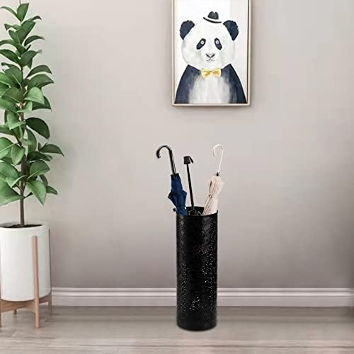 Hacaroa Metal Round Umbrella Stand Rack, Free Standing Umbrella Holder Bin - Image 4