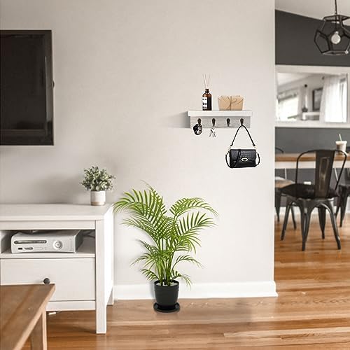Key Holder Wall Mount, Farmhouse Wall Shelf - Image 3