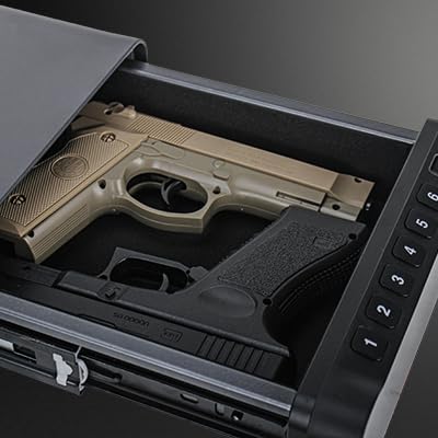 FTOP Biometric Fingerprint Gun Safe, Clock Handgun Safe - Image 7