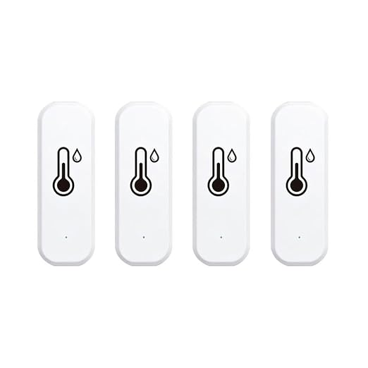 Zigbee Temperature and Humidity Sensor, 4 Pack, Smart Home Compatible, Zigbee by Besisglas