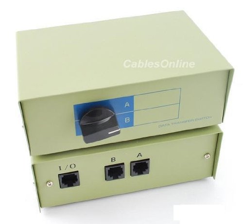 CablesOnline 2-Way A/B RJ45 Metal Rotary Manual Switch Box - Image 4