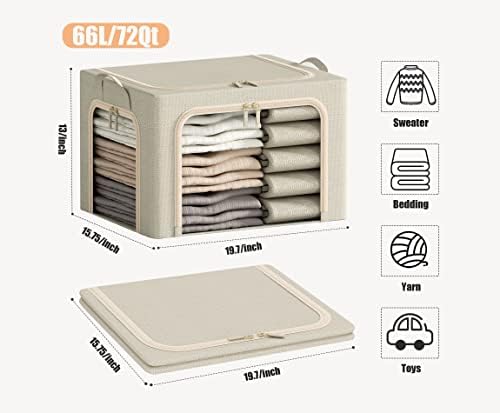 3 Openings Large Clothes Storage Bins - Image 6