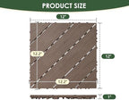 72 PCS Plastic Interlocking Deck Patio Tiles - Image 2