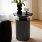 Fluted Side Table with Storage by Ultym