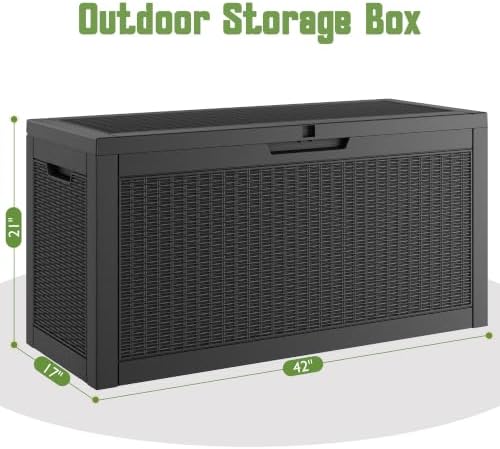 KAMABOKO Outdoor Storage Box, 75 Gallon Deck Box Outdoor Waterproof - Image 2