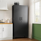 Letaya 71" H Metal Storage Cabinet - Image 2