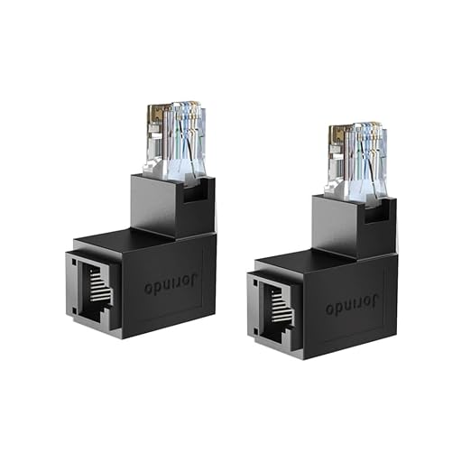 2 PCS RJ45 Male to Female Cat6 Ethernet Adapter by Strhowill