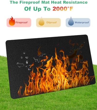 TAOMAND Large 76 x 52 inches Under Grill Mats - Image 3