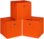 Foldable Storage Cubes Bins, 11 Inch Cloth Storage Cube Fabric Storage Box by NieEnjoy