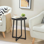 HOOBRO Side Table, Round End Accent Table - Image 4