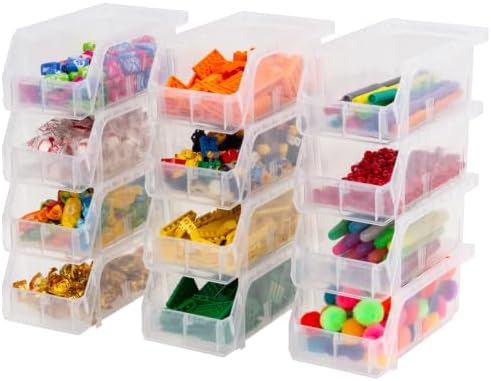 ReadySpace Small Stackable Plastic Storage Bins by Akro-Mils