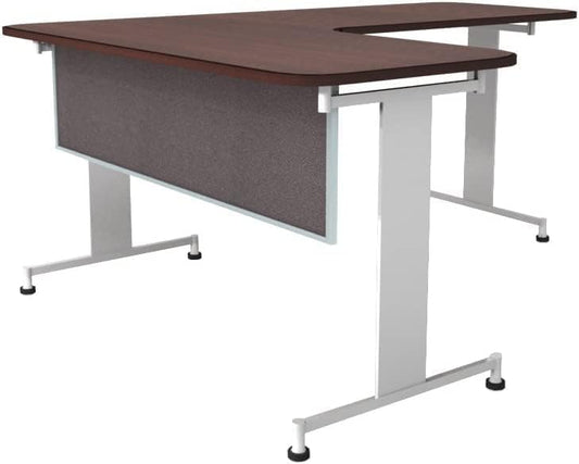 OBEX Acoustic Table Mounted Modesty Desk Privacy & Sound Absorbing Panel for Office Cubicles, 24" x 48", Slate