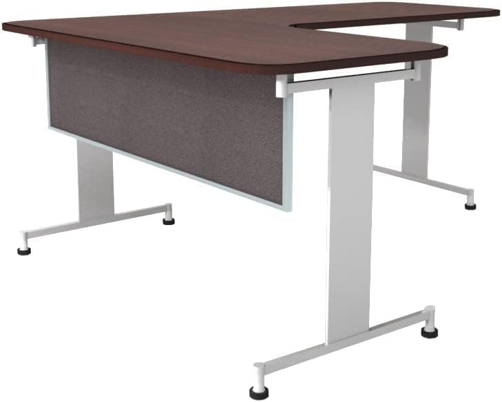 OBEX Acoustic Table Mounted Modesty Desk Privacy & Sound Absorbing Panel for Office Cubicles, 18" x 60", Slate