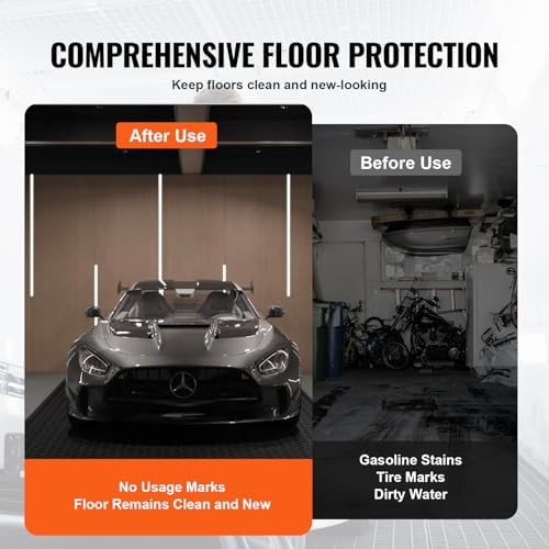 VEVOR Diamond-Plate Rubber Flooring Roll, 3 mm x 4 ft x 6 ft Garage Floor Mat - Image 6