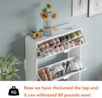 Shoe Cabinet Storage, Modern Freestanding Organizer - Image 3