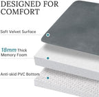 HUXMEYSON 3-Piece Memory Foam Bathroom Rug Set - Image 4