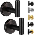Kruodop Towel Hooks for Bathroom, 2 Packs Wall Mount Towel Holder, Bronze Matte by Kruodop
