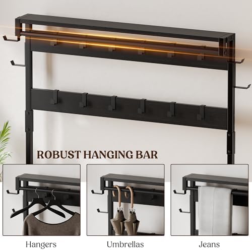 Lulive Coat Rack, 39.4” Hall Tree - Image 4