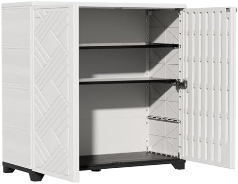 ZZM Indoor/Outdoor Storage Cabinet Waterproof, All Weather Outdoor Storage by ZZM