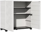 ZZM Indoor/Outdoor Storage Cabinet Waterproof, All Weather Outdoor Storage by ZZM
