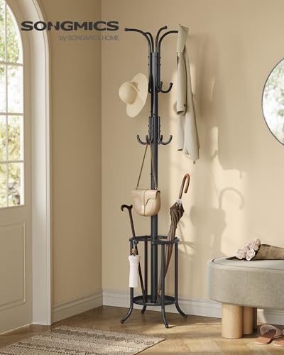 SONGMICS Metal Coat Rack Freestanding, - Image 2