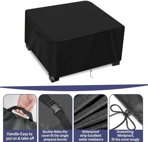 Camping Stove Cover for Concord 12" Single Propane Outdoor Burner - Image 4