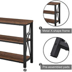 BON AUGURE 47” Narrow Console Table, 3 Tier Sofa Table Behind Couch - Image 6