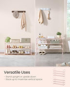 SONGMICS Shoe Rack, 3-Tier Shoe Organizer, Metal Storage Shelf - Image 4
