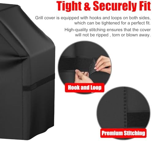 Grill Cover, 32 inch Heavy Duty BBQ Gas Grill Cover - Image 4