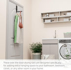 BAKON Over The Door Hanger Folding Clothes Drying Rack, Folding Hanging Coat - Image 4