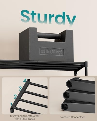 SONGMICS Shoe Rack, 5-Tier Shoe Organizer, Metal Storage Shelf - Image 5