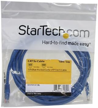 StarTech.com Cat5e Ethernet Cable - 10 ft - Blue - Patch Cable - Molded Cat5e - Image 3