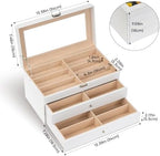 ProCase 3-Layer Sunglasses Storage Organizer -White - Image 6