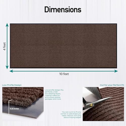 LuxUrux Striped Brown Door Mat - Image 2
