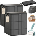 210L Spacious Moving Storage Bin, Large Zippered Fabric Organizer by Unknown