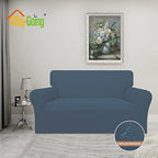 Easy-Going 100% Waterproof Loveseat Couch Cover Stretch Jacquard Sofa Cover - Image 2