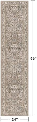 2x8 Moss Green Washable Runner Rug - Image 2