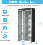 Waterproof Shelf Cover, Fits 30"x14"x54" Storage Shelve - Image 3