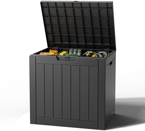 Outdoor Storage Box, Resin Deck Boxes Indoor and outdoor, Waterproof Storage - Image 2