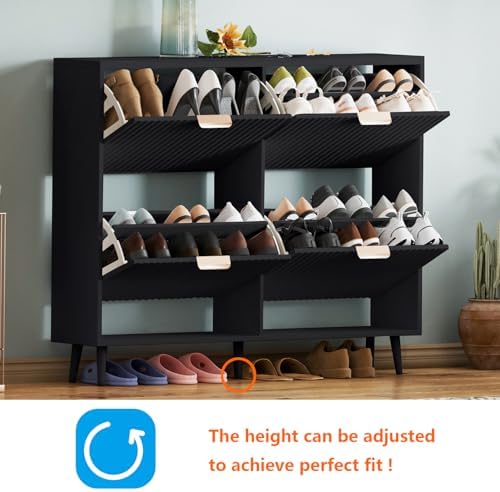 Shoe Cabinet Storage, Modern Freestanding Organizer - Image 3