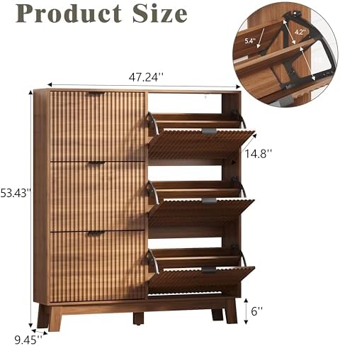 HUANLEGO Shoe Cabinet Storage for Entryway - Image 2