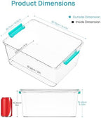 Vtopmart 4 Pack 12 Qt Clear Craft Storage Bins - Image 2