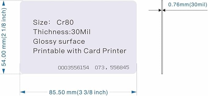 Contactless 125kHz RFID Proximity Cards Smart ID Card 0.8mm Thick - Image 2