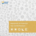 GUARD SHIELD Heavy Duty Tarp 20x30 Feet White Multi Purpose Thick Waterproof - Image 3
