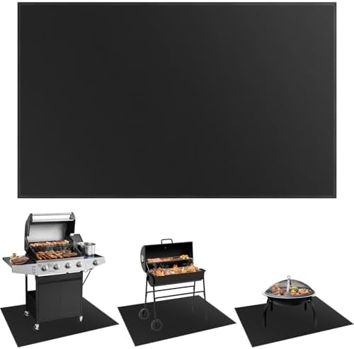 SecuCaptain Under Grill Mat for Outdoor Grill by SecuCaptain