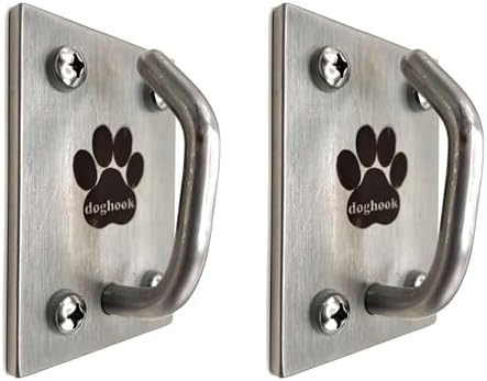 Canine Hitch- Secure Dog Leash Parking Mounted Indoor – Outdoor Wall Hook by Doghook