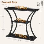 Hoctieon 3 Tier Console Table - Image 2